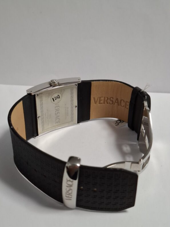 Versace Black Diamonds Stainless Steel Leather V-Greca 64Q91F Women's Wristwatch 36 mm - Image 5
